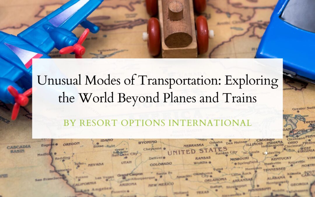 Unusual Modes of Transportation: Exploring the World Beyond Planes and Trains